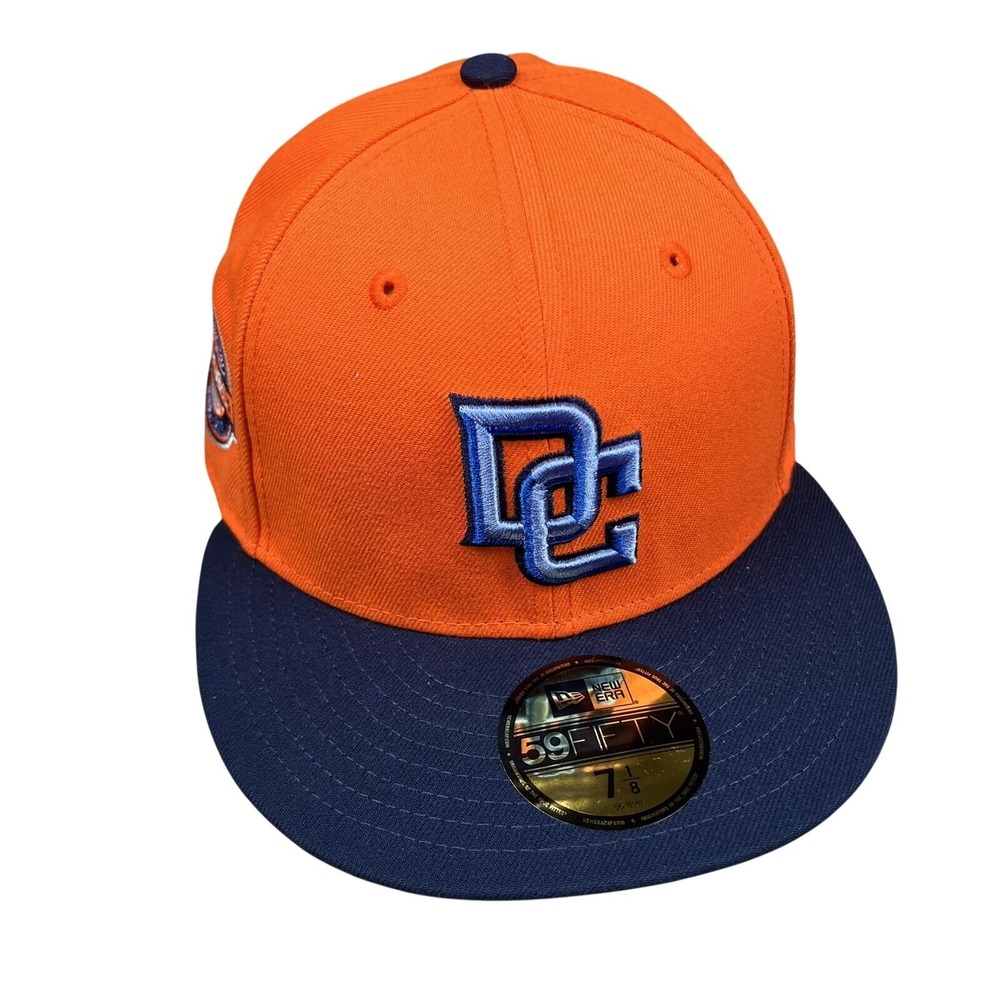 Washington Nationals Orange Crush New Era 59FIFTY Fitted Hat 10 Year Patch 7-1/8
